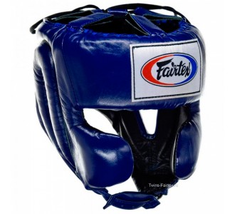 Боксерский шлем Fairtex (HG-8 blue) "Mexican Style" 